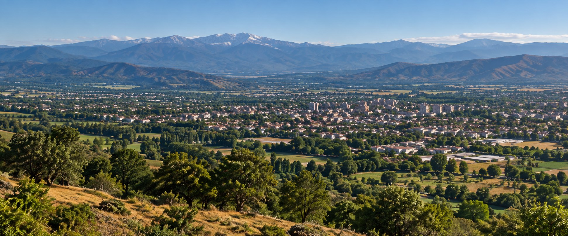 Vista panorámica representativa de la zona centro-sur de Chile