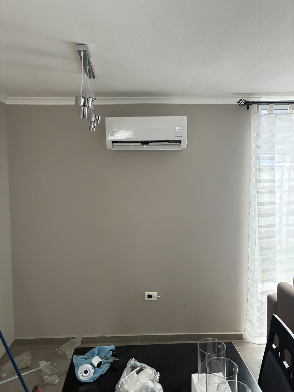 Instalación interior de aire acondicionado